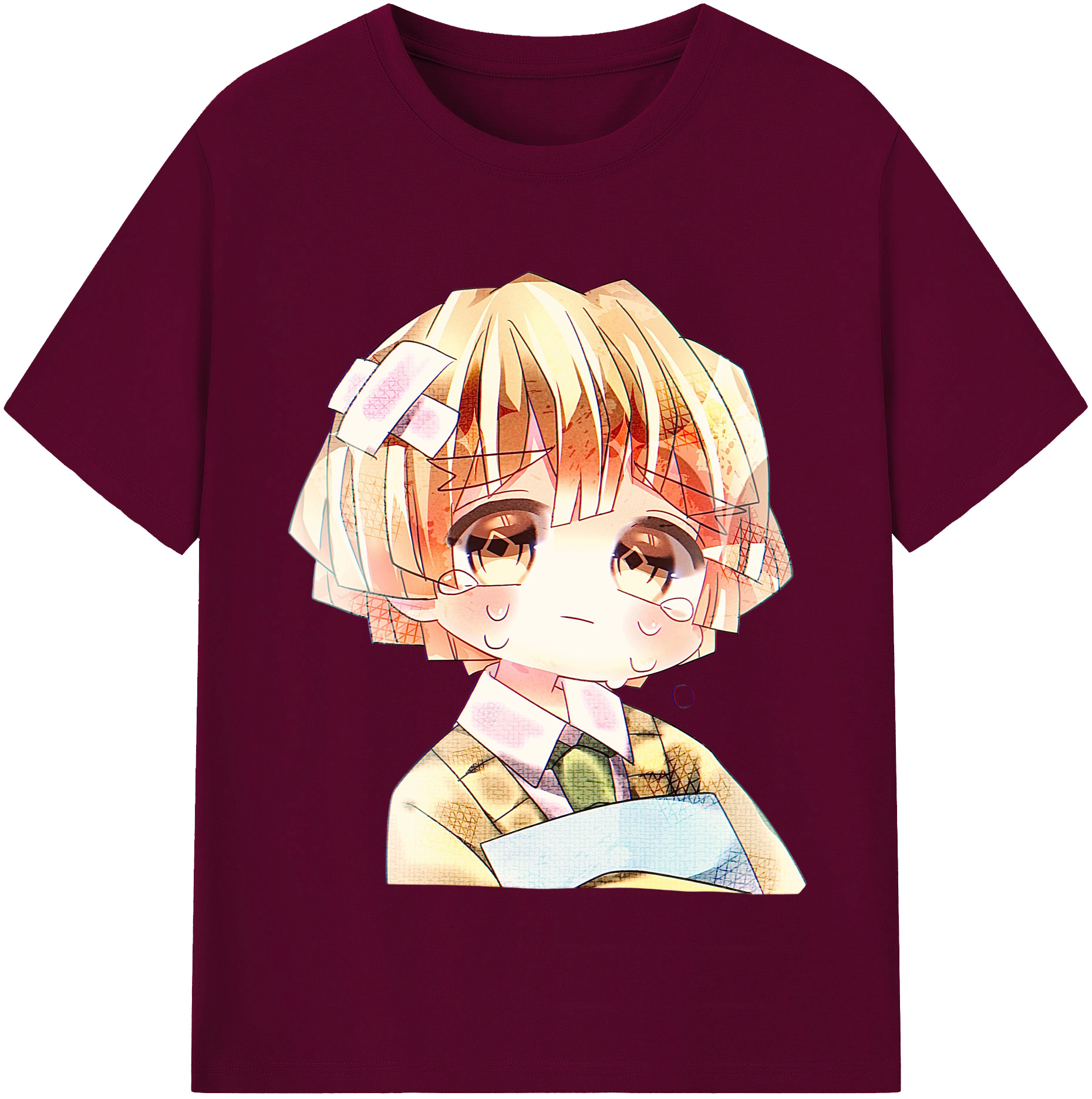（画像用） 鬼滅の刃（きめつのやいば）我妻 善逸／あがつま ぜんいつ Agatsuma Zenitsu レディースカジュアルプリントTシャツ（綿100％）